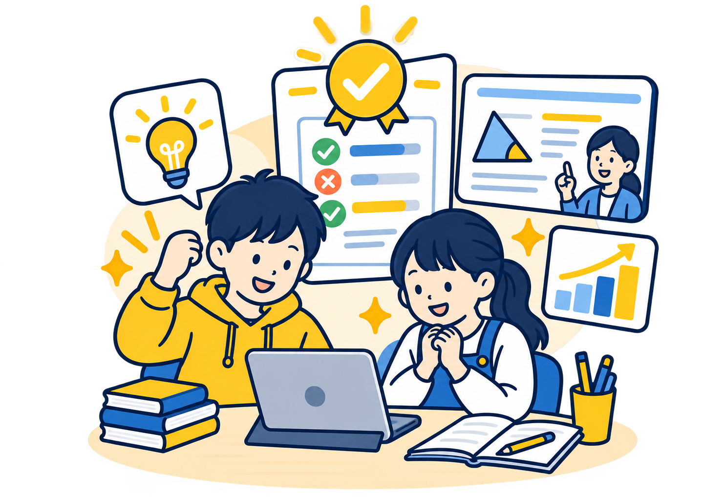 できた実感から学習意欲が続く子供たち
